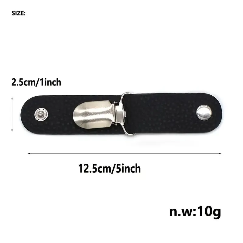 6-Piece: Hat Clip for Summer Travel on Bag Luggage PU Leather Hat