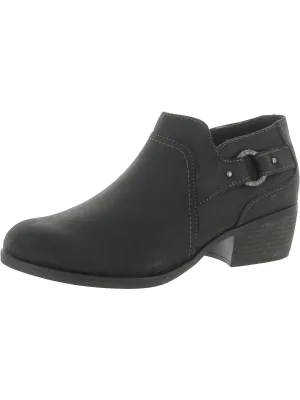 Clarks Women's Chariten Grace Leather Slip-On Ankle Boots, Black, New, Size 8.5