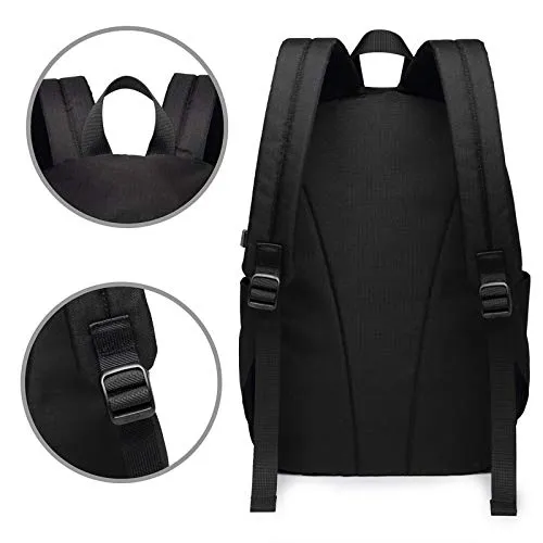 COCOCHILLA Ka-p_p_a 1911 KAP A_l-p-ha P_s-i Casual Travel Laptops Backpack with USB Charging Port College School Bag Gifts Men Women 15.6 Inch Bookbag Hiking Daypack