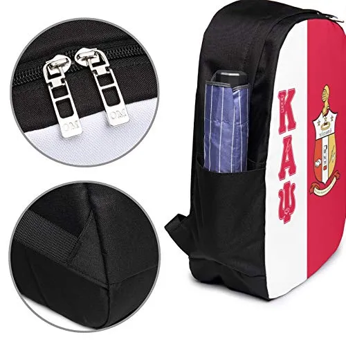 COCOCHILLA Ka-p_p_a 1911 KAP A_l-p-ha P_s-i Casual Travel Laptops Backpack with USB Charging Port College School Bag Gifts Men Women 15.6 Inch Bookbag Hiking Daypack