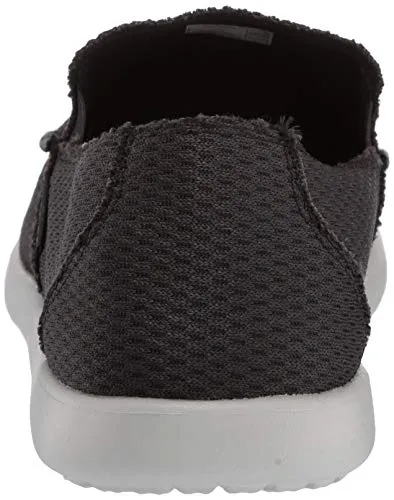 Crocs Men's Santa Cruz Mesh Slip-On Loafer, Black, 9 M US