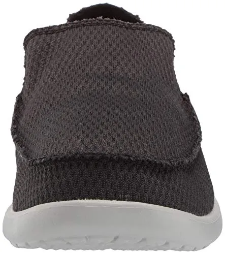Crocs Men's Santa Cruz Mesh Slip-On Loafer, Black, 9 M US