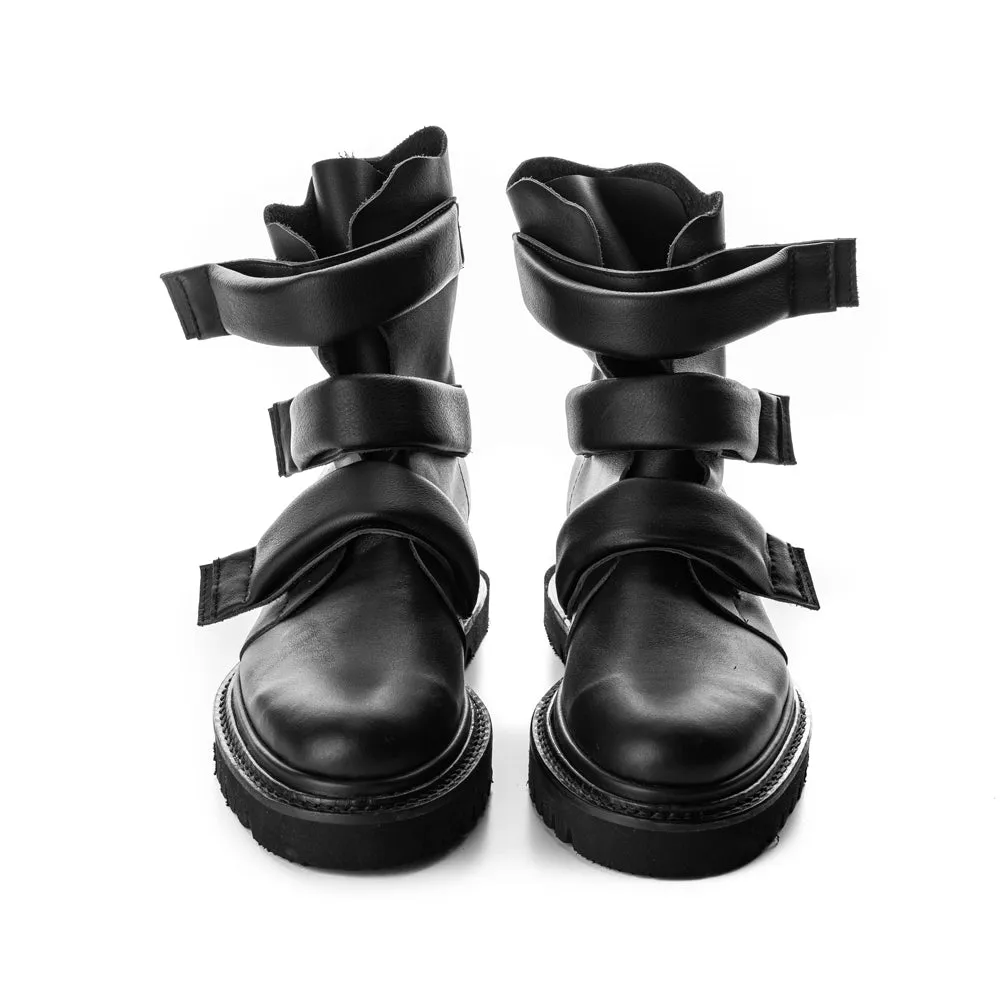 FollowED black leather men boots