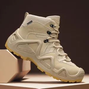 Men's winter high top shoes mid top waterproof and anti slip hiking shoes ultra