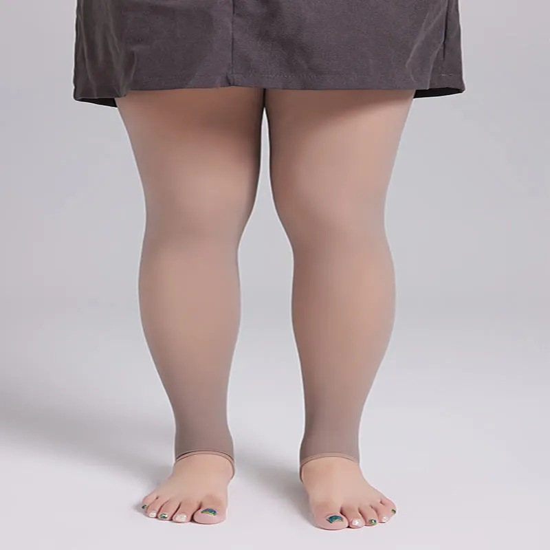 Plus Size High Waist Thick Pantyhose