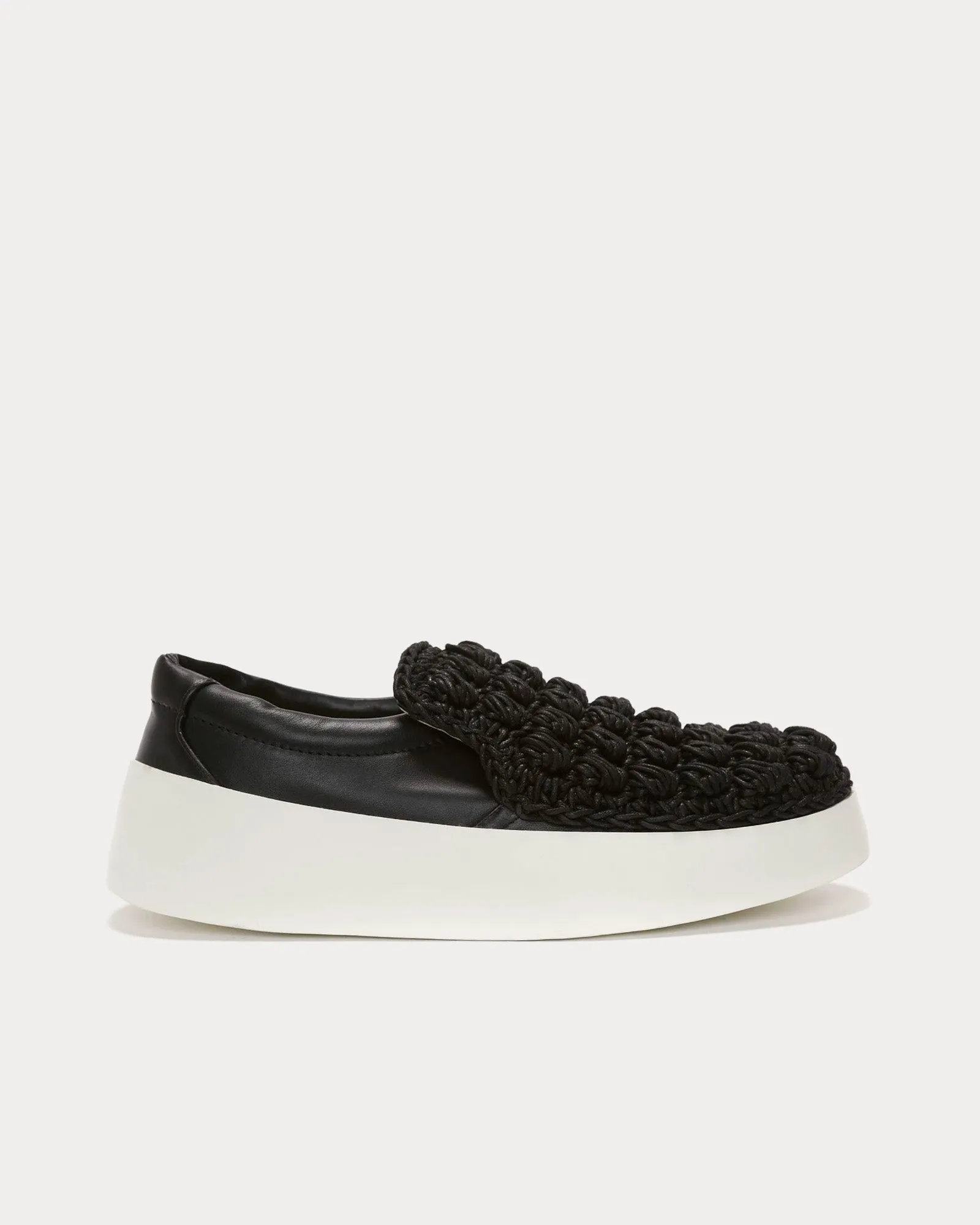 Popcorn Black Slip On Sneakers