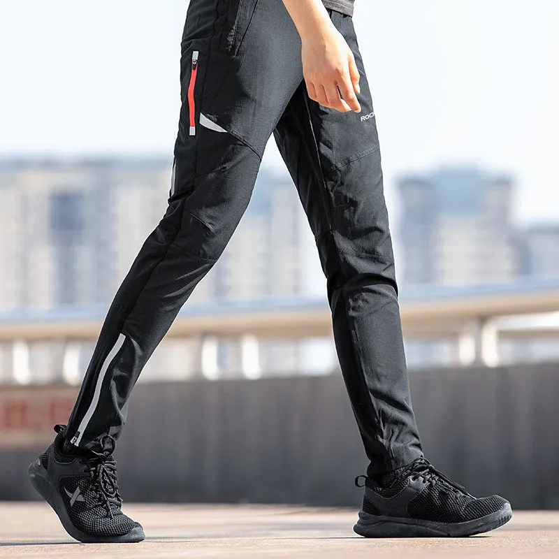 ROCKBROS Mens Cycling Bike Pants Quick-Dry Outdoor Mountain Running Hiking Gear Windproof Trousers