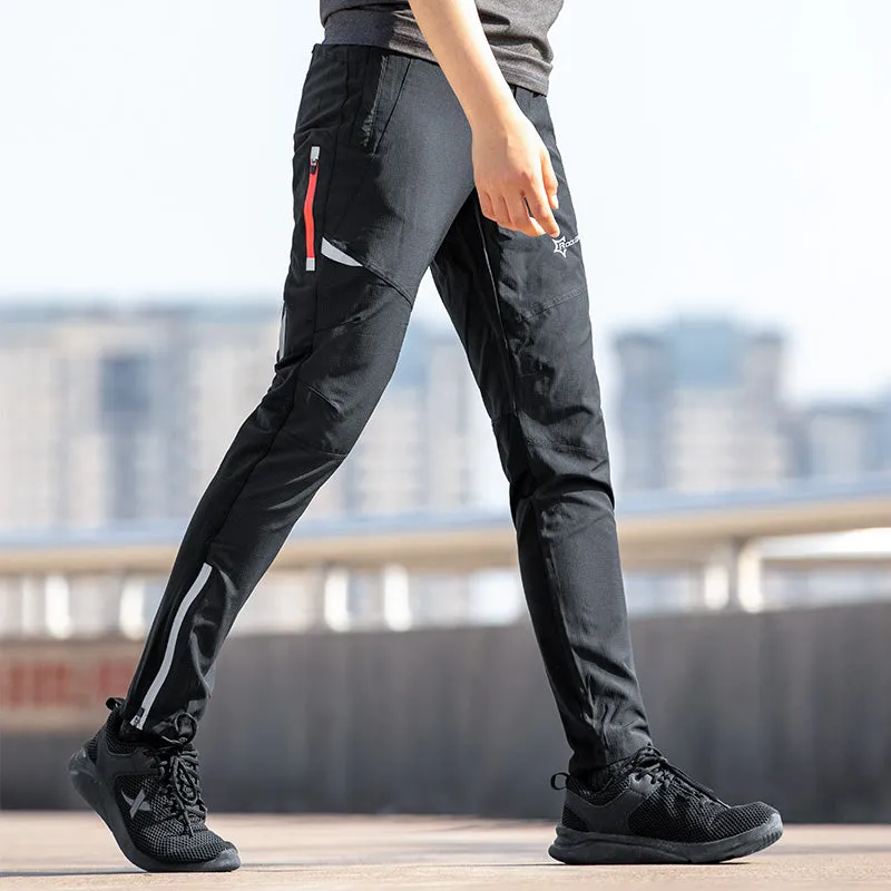 ROCKBROS Mens Cycling Bike Pants Quick-Dry Outdoor Mountain Running Hiking Gear Windproof Trousers