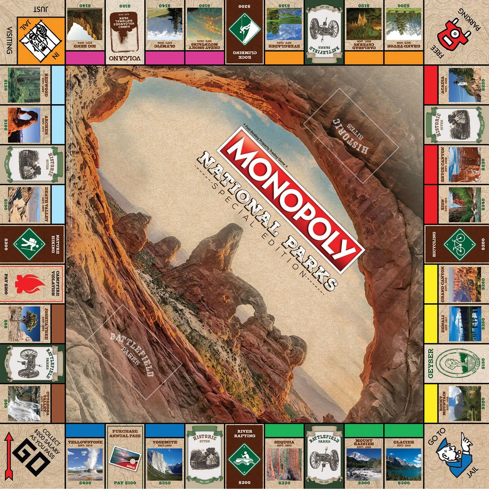 USAopoly MONOPOLY: National Parks Edition Board Game