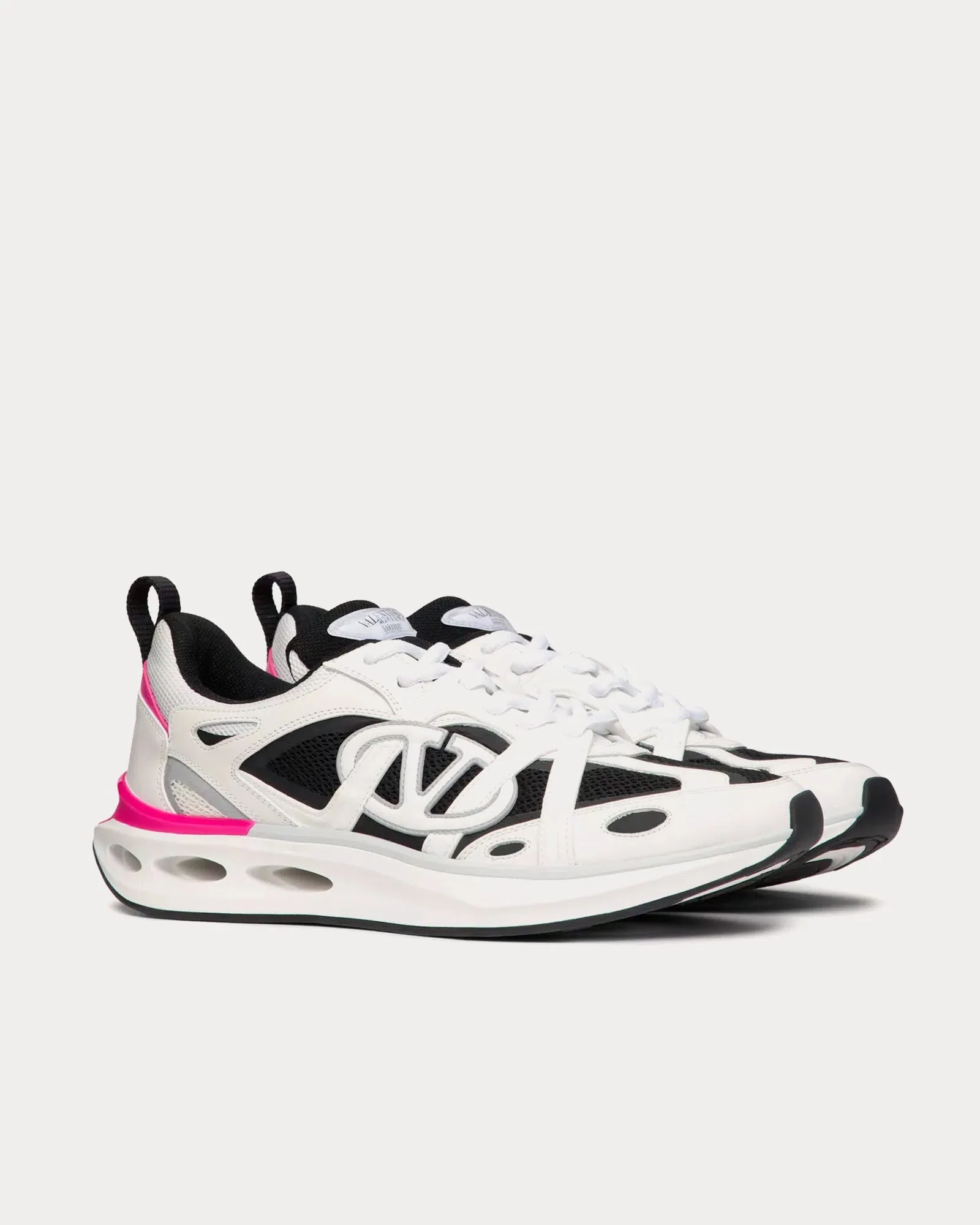 Vlogo Easyjog Calfskin & Fabric White / Pink PP / Pastel Grey Low Top Sneakers