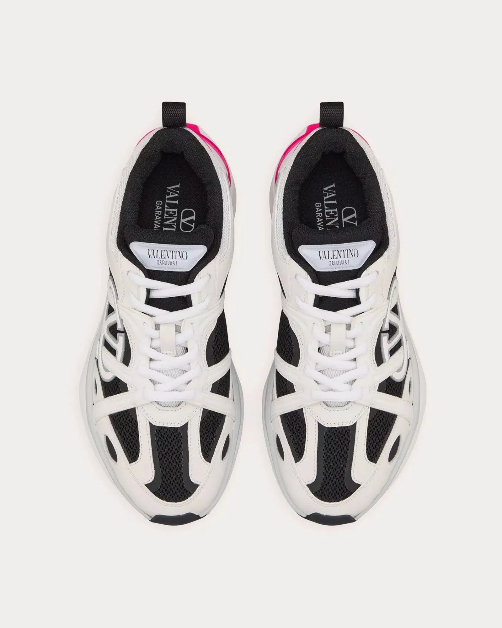 Vlogo Easyjog Calfskin & Fabric White / Pink PP / Pastel Grey Low Top Sneakers