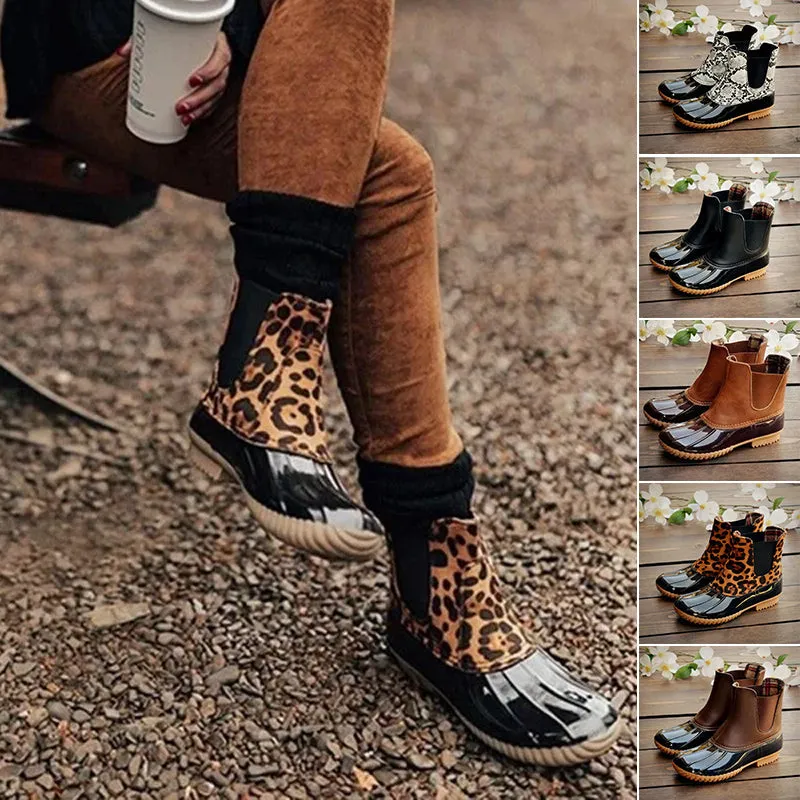Waterproof Platform Rain Boots