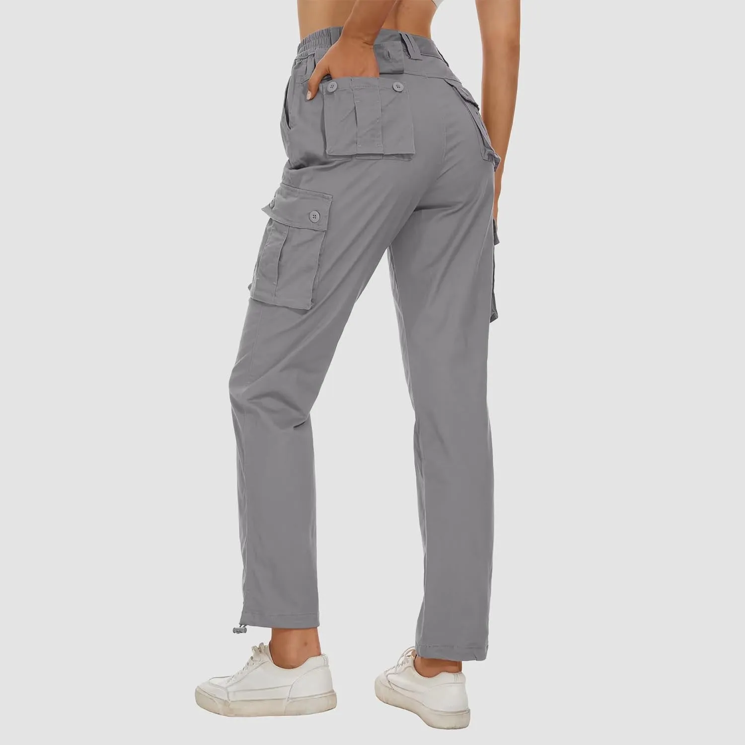 Women's Cargo Pants, Cotton Casual Military Trousers