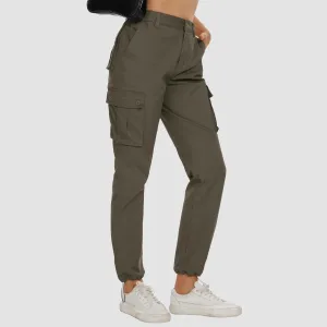Women's Cargo Pants, Cotton Casual Military Trousers