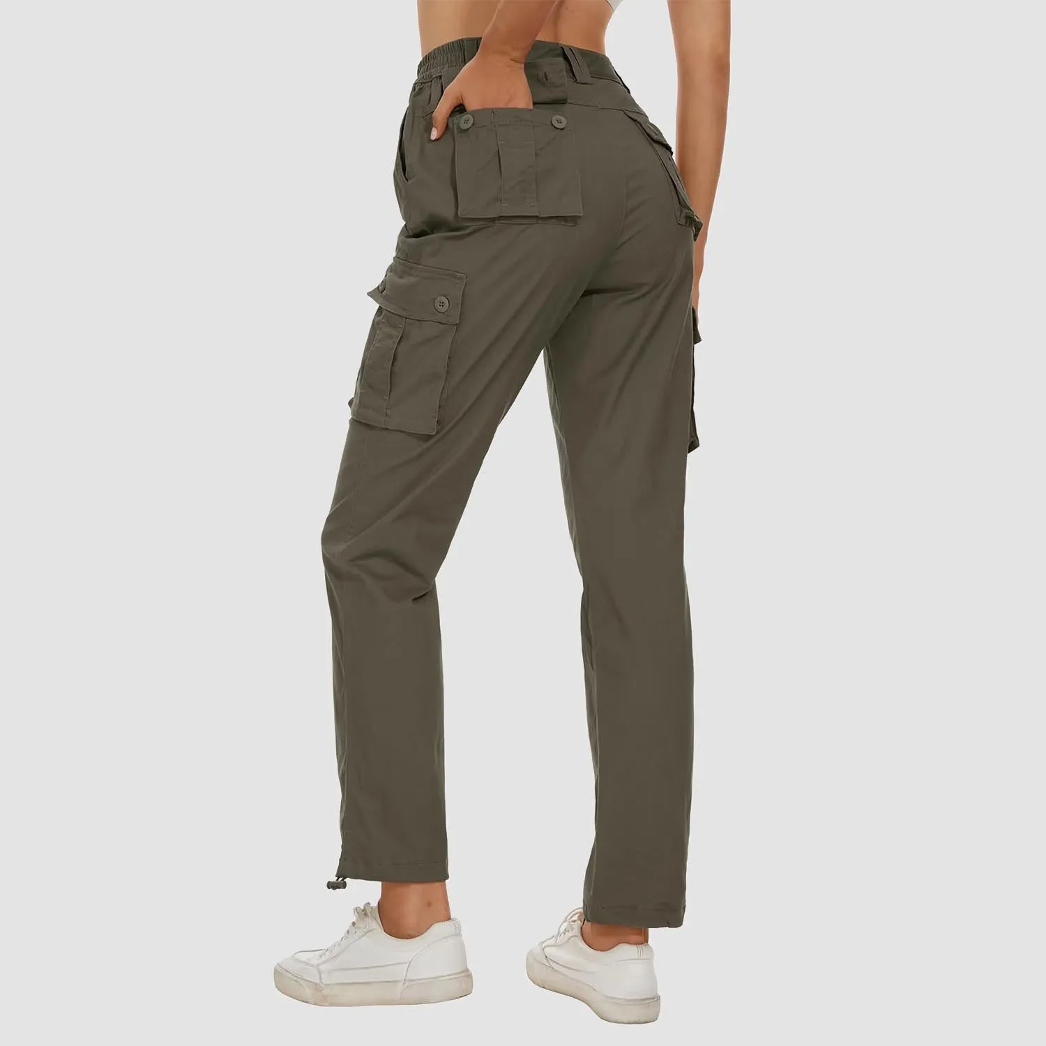 Women's Cargo Pants, Cotton Casual Military Trousers