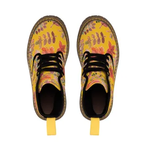 Yellow Fall Leaves Women's Boots, Autumn Fall Leaves Print Women's Boots, Best Winter Boots For Women Yellow Fall Leaves Women's Boots, Autumn Fall Leaves Print Women's Boots, Best Winter Boots For Women